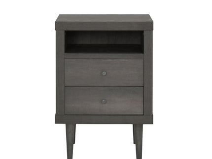 Nystrom - Mid Century Modern 2 Drawer Nightstand