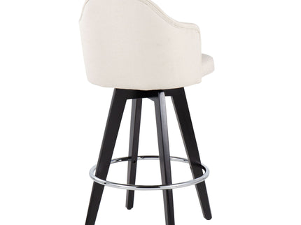 Ahoy - Contemporary Fixed Height Counter Stool With Round Footrest (Set of 2)