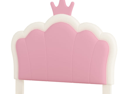Upholstered Princess Platform Bed With Crown Headboard