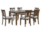 Dark Brown / 7 Pc. Table, 6 Chairs