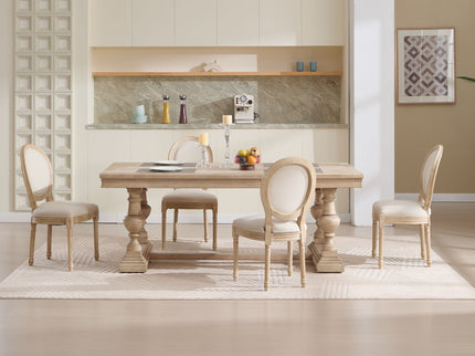Upholstered With Round Back Dining Chairs (Set of 2)
