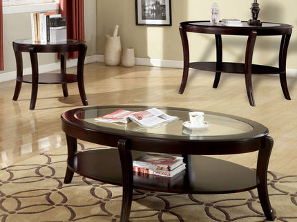 Contemporary Table With Open Lower Shelf