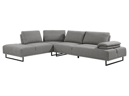 Harnal - L-Shape Sectional Adjustable Back Comfort Focused Sofa - Taupe