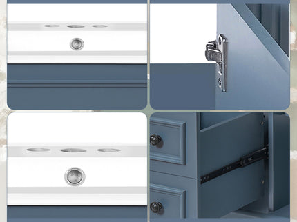 Bathroom Vanity With Sink, Cabinet With 2 Drawers And Adjustable Shelf