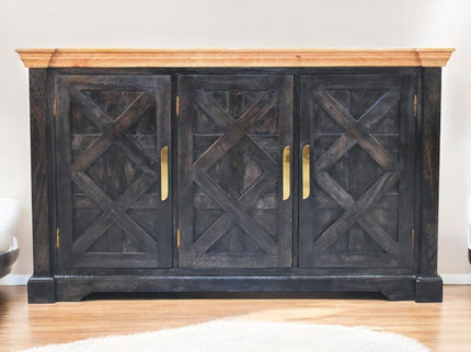 Regal - Rustic Sideboard - Black