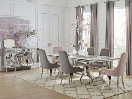Luxury Upholstered Back Dining Chairs (Set of 2)