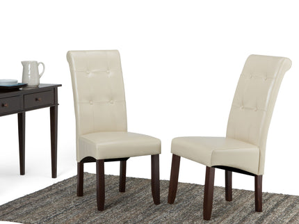 Cosmopolitan - Deluxe Tufted Parson Upholstered Chair (Set of 2)