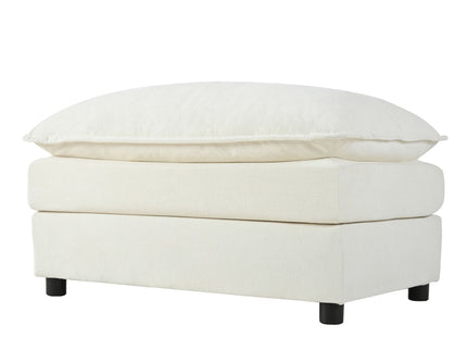 Modern Comfy Deep Seat Modular Sectional Sofa Cloud Couch With Ottoman