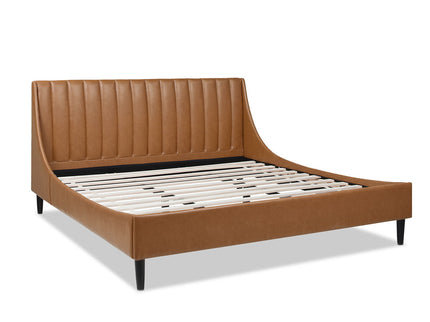 Aspen - Vertical Tufted Modern Headboard Platform Bed Set