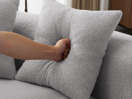 Curved 4 Seater Full Compression Sponge Sofa