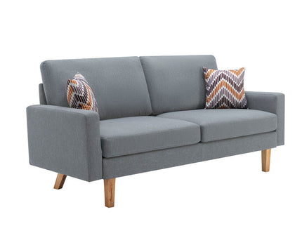 Bahamas - Minimalistic Sofa With 2 Throw Pillows