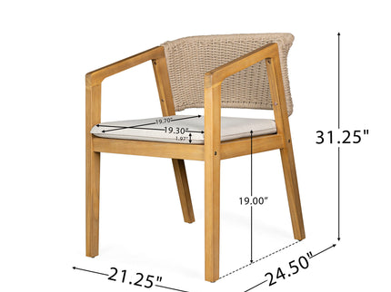 Patio Dining Chair (Set of 2) - Light Teak