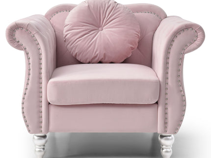 Chic Transitional Flared Arm Chair