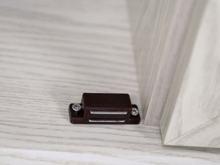 Storage Cabinet With 3 Mirrored Acrylic Doors, Adjustable Shelves