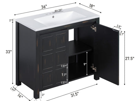 Bathroom Vanity Organizer With Sink, Combo Cabinet Set, Bathroom Storage Cabinet