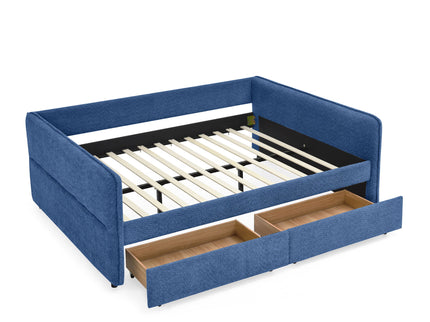 Upholstered Daybed & 2 Drawers