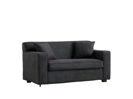 2 In 1 Lounge Chair With 4" Mattress & 2 Throw Pillows - Gray