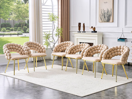 Puffy Bubble, Ball Chain Chairs For Dining Room (Set of 2)
