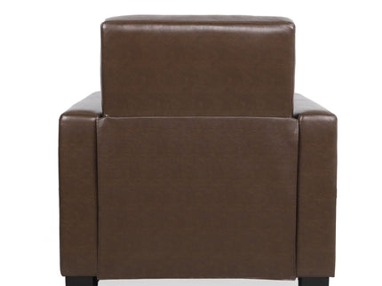 Langseth - Contemporary Tufted Pushback Recliner - Dark Brown