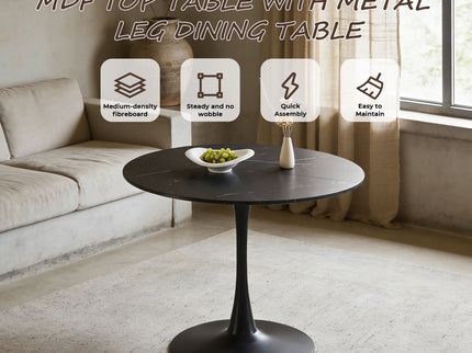 Round Tulip Table, Pedestal Design