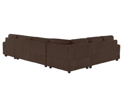 Oversized Sectional Sofa U - Shaped Sofa Couch Modern Sofa Upholstered In Soft With A Chaise Lounge For Living Room