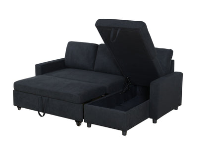 L - Shaped Convertible Sofa Bed With Storage Chaise