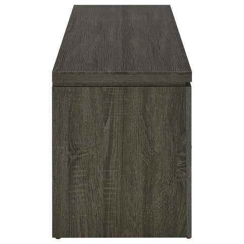 2 Drawer TV Console With Floating Top - Gray