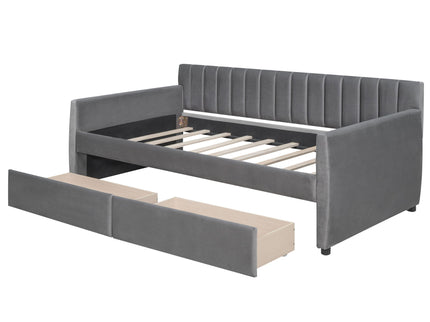 Upholstered Daybed With Slat Support