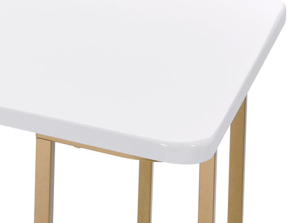 Estie - Writing Desk - White / Gold