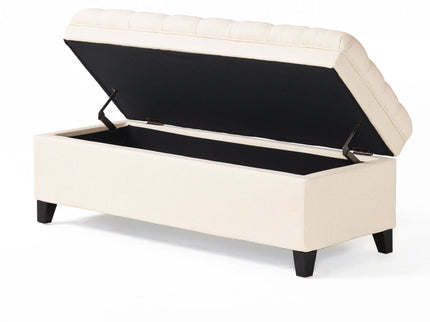 Juliana - Storage Ottoman With Birch Legs