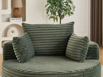 Modern Single Sofa With Backrest Pillow For Living Room