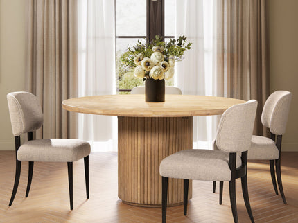 Harriet - Split Back Upholstered Dining Side Chair (Set of 2) - Merino Gray