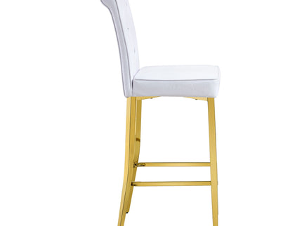 Bar Chairs With Crystal Clasp Design (Set of 2)