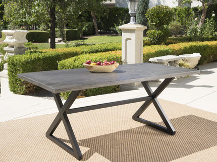Rolando - Outdoor Aluminum Dining Table With Steel Frame