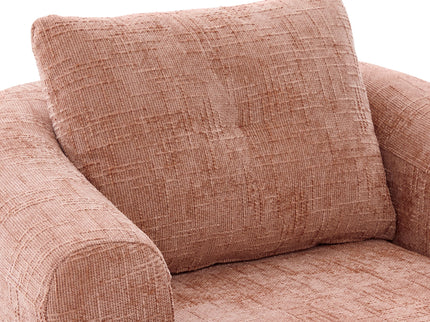Modern Swivel Barrel Chair With Dual-Layer Cushion