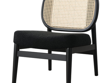 Quinne - Accent Chair With Padded Seat - Black