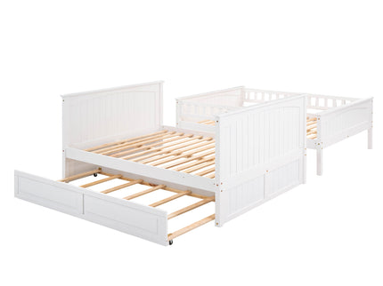 Bunk Bed With Twin Size Trundle, Guardrails