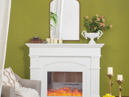 Arch Mirror, Baroque Inspired Wall Decor For Bathroom, Bedroom, Living Room