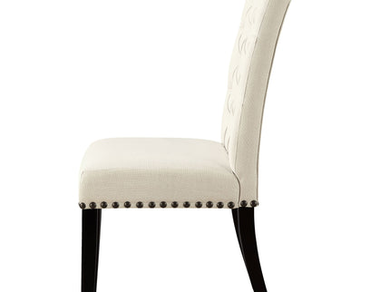 Button Tufted Side Chairs (Set of 2) - Beige