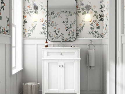 Bathroom Vanity With 2 Doors And Tip Out Drawer, Soft Closing Hinges