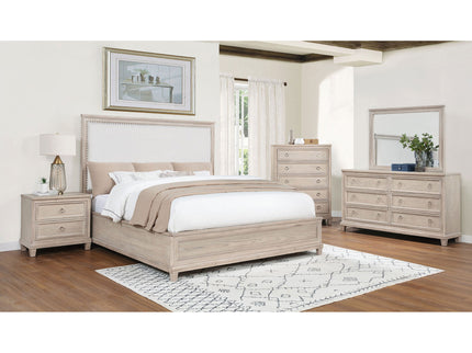 Wedner - Queen Panel Bed - Oak