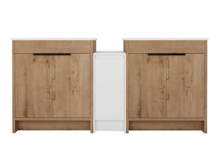 Freestanding Bathroom Vanity & Sink, Storage Cabinets, Soft Closing Doors