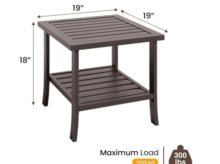 Patio Furniture Set With Coffee Table And Cushions For Backyard