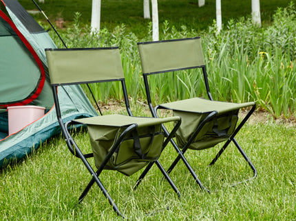 Folding Outdoor Chairs With Storage Bag, Portable Chair For Indoor, Outdoor Camping, Picnics And Fishing