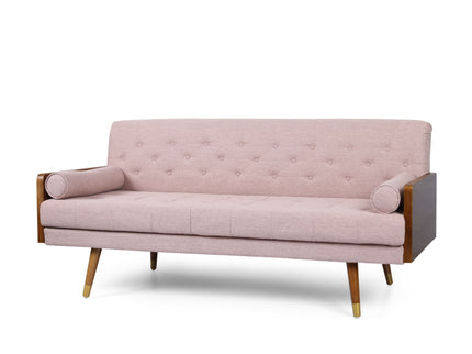 Aidan - Mid Century Modern Tufted Fabric Sofa