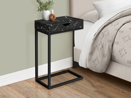 Accent Table, C - Shaped Contemporary & Modern Elegant Design