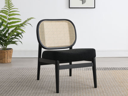Quinne - Accent Chair With Padded Seat - Black