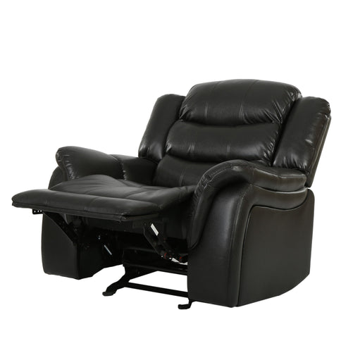Classic Design Recliner, Upholstery Recliner, Glider Recliner - Black Berry