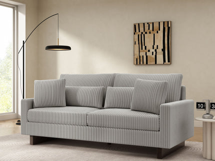 Modern Loveseat Sofa With 4 Pillows