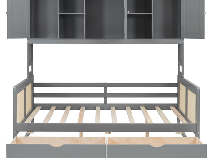 Daybed And All In One Cabinet And Shelf